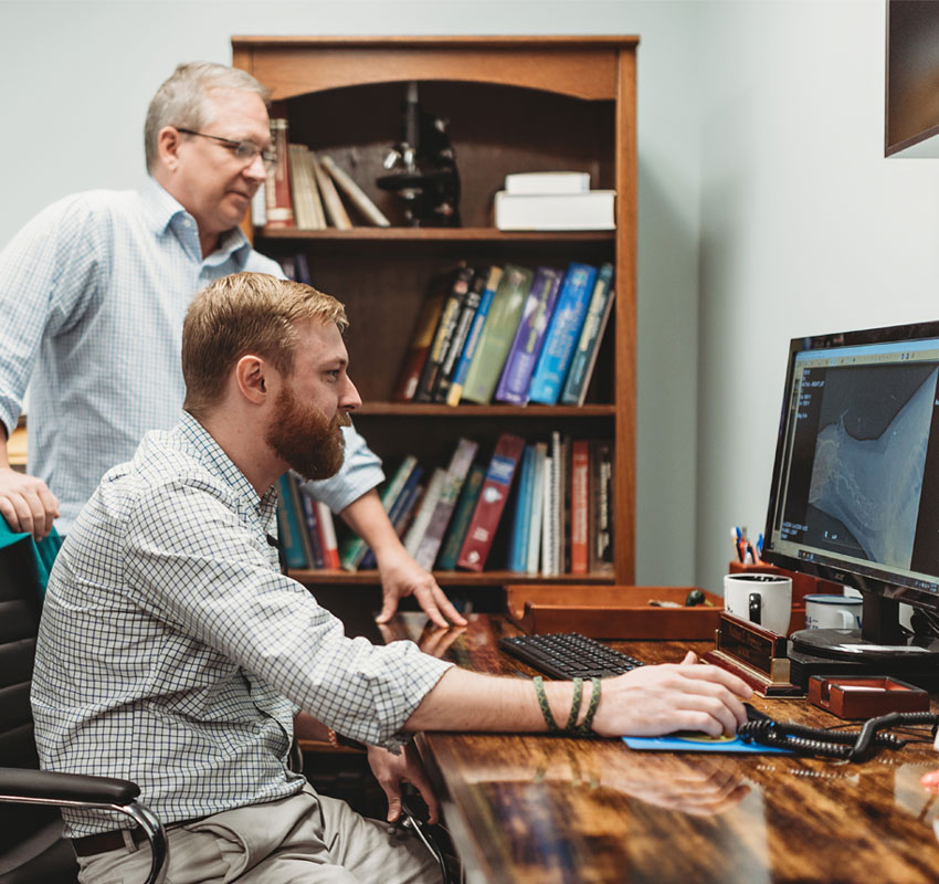 Vet checking report on Monitor